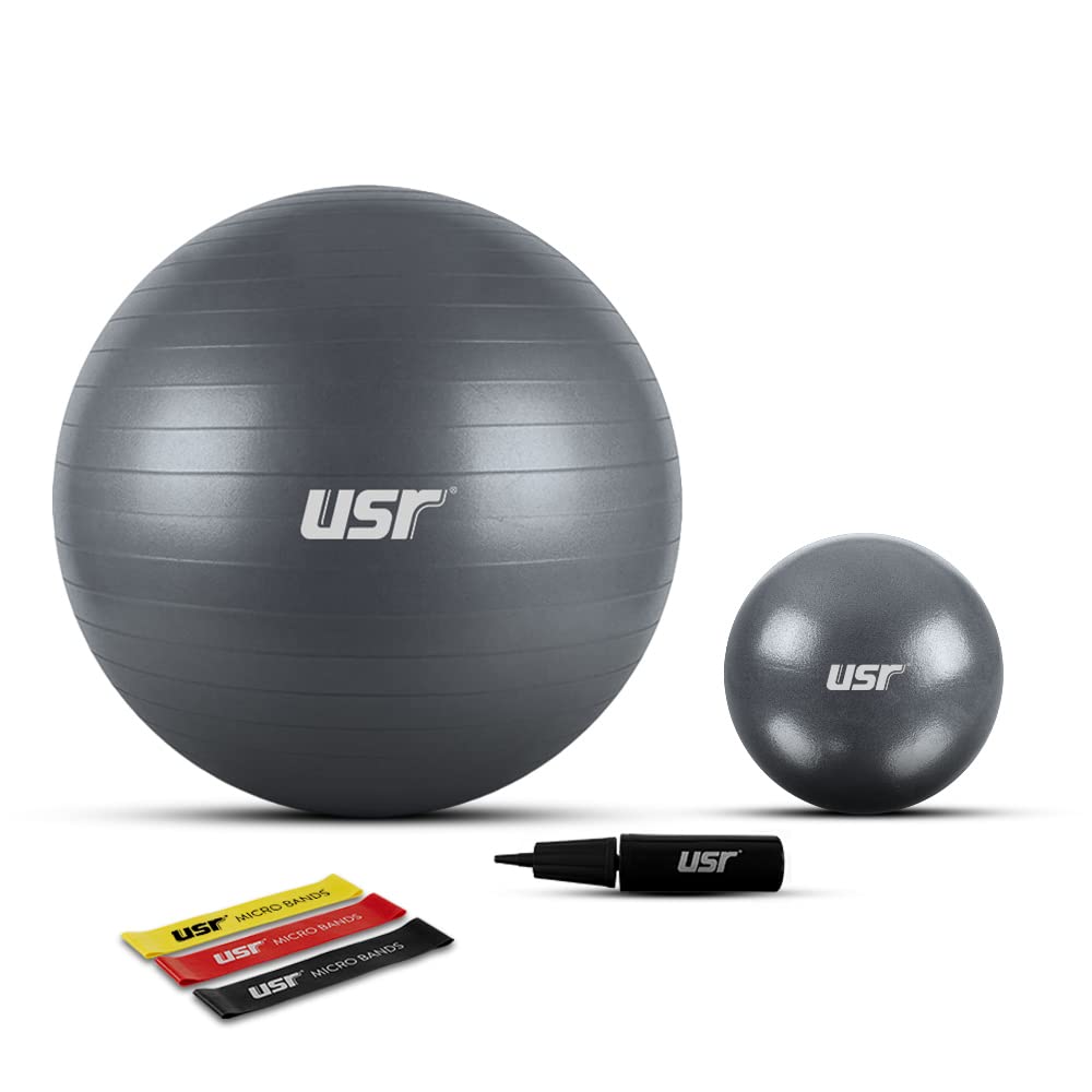 USR 20+55 Cm Pilates Topu + Pompası + 3 Micro Bant