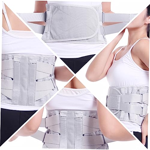 Faja lumbar con soporte de cintura y placa de acero talla S gris miniatura 4