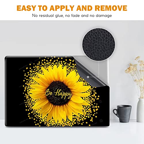 Image of DINKY Laptop Skin Sticker Decal, 12 inch 13 inch 13.3 inch 14 inch 15 inch 15.4 inch 15.6 inch Laptop Universal Reusable Vinyl Skin Stickers Cover Art Decal Notebook PC Personalized Protector-Sunflower