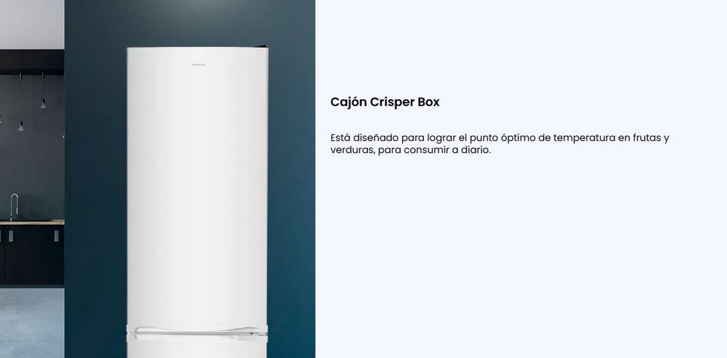 INFINITON | Frigorífico FGC-250B | Blanco| Capacidad 168 Litros| Defrost | Silent design | Crisper box | Clase E