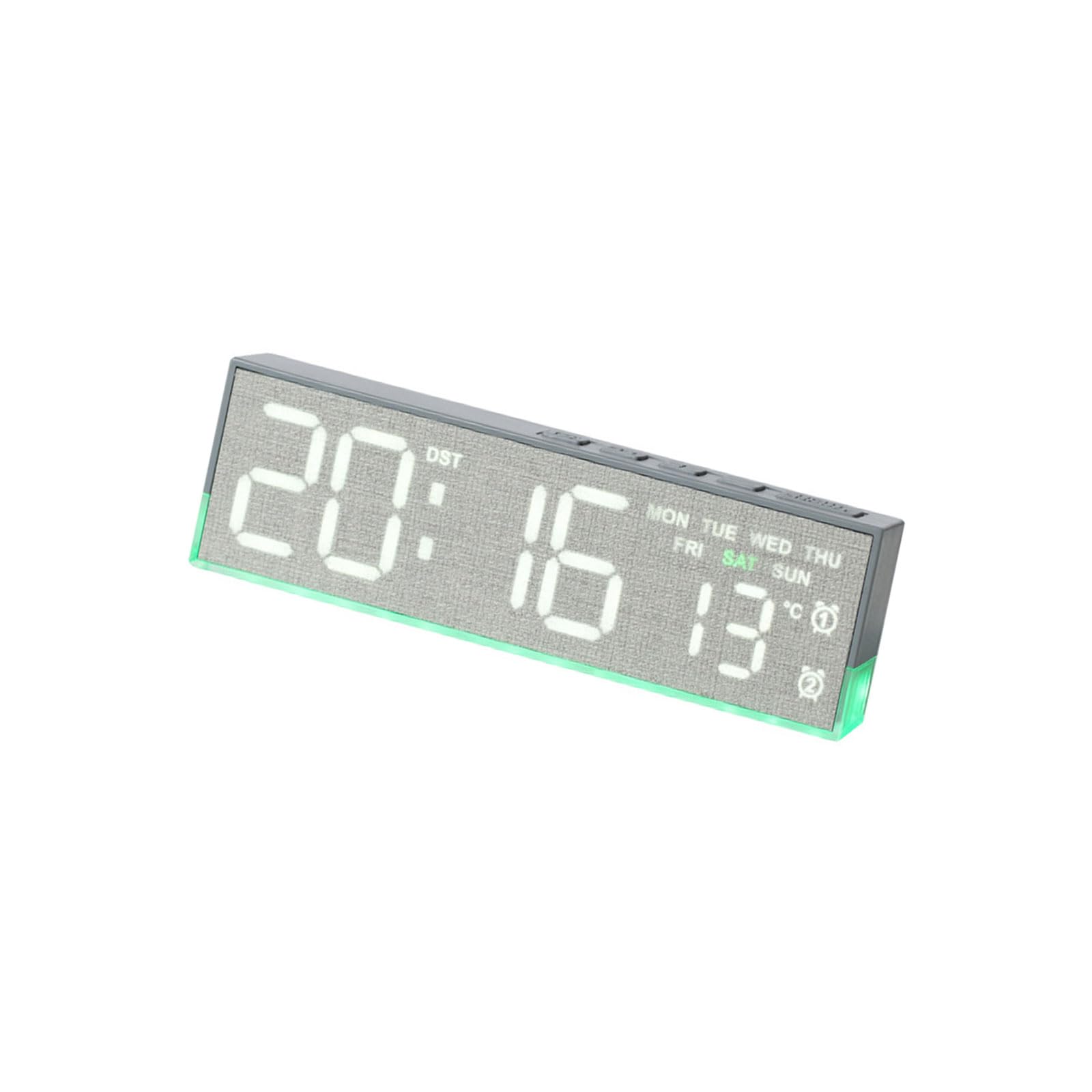 Kalttoy Alarm Clocks for Bedroom LED Digital Clocks Desk Alarm Clock with Day of Week, Duals Alarms Clock for Living Room Decors Desk