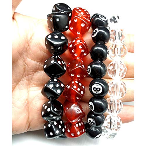 Fashion Acrylic Dice Beads Bracelet Colorful Acrylic Lucky Dice Bracelet Jewellery Surprise Gifts for Families2
