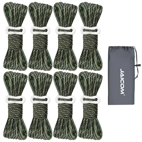 JAICOM 8 Pack Of 4mm High-Reflective Outdoor Guy Lines_desvips.com