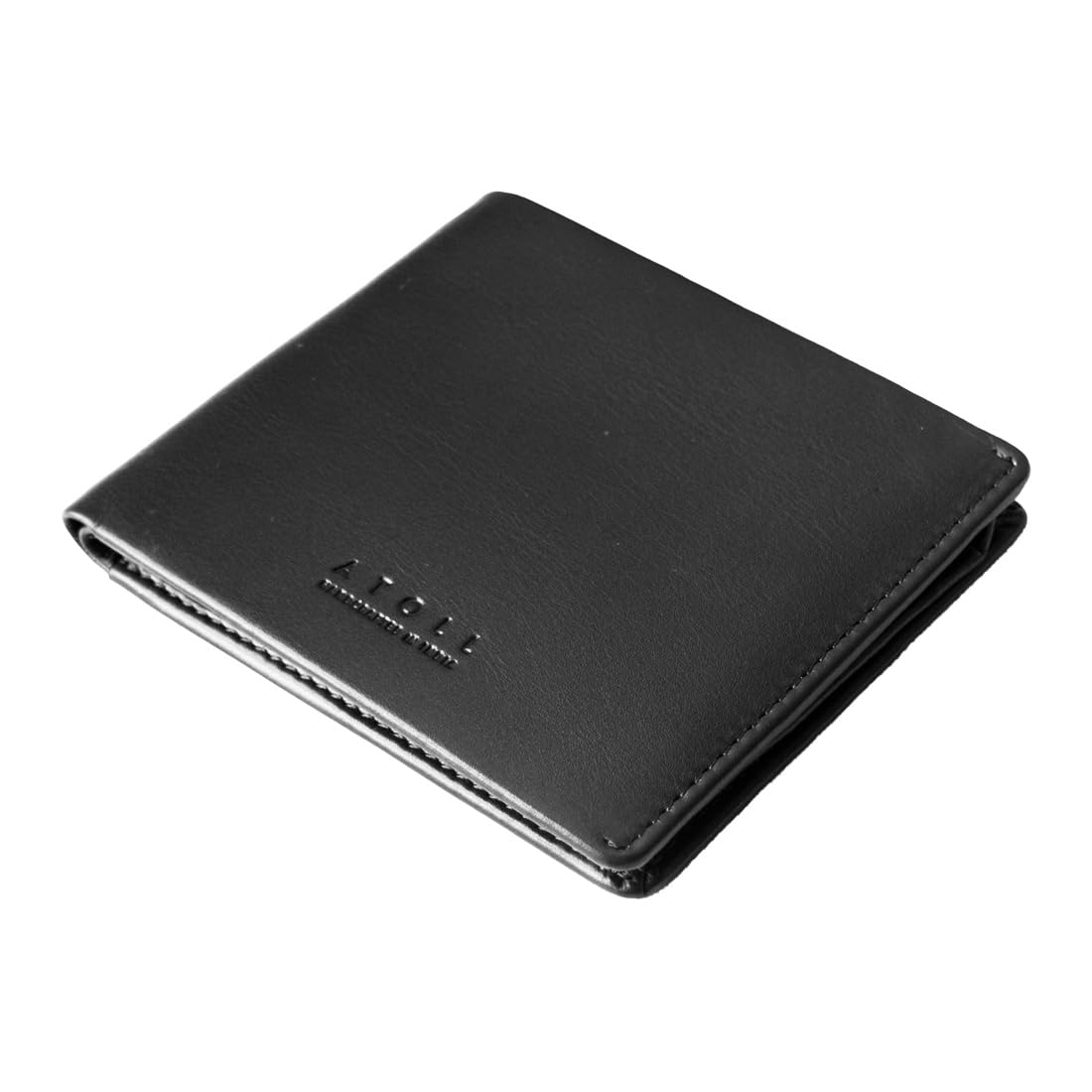 atoll Bifold Leather Wallet for Men, Genuine Leather Wallets for Men with RFID Blocking | 14 Slots | RFID Protected Minimalist Slim Purse (Black)-picture-53