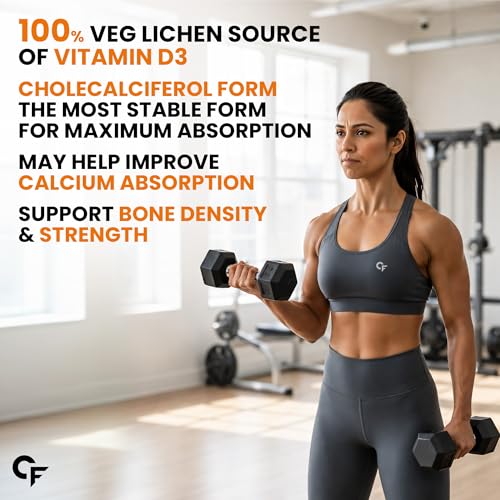 Image of Carbamide Forte Vitamin D3 K2 B12 Gummies | Vitamin B12 Supplements & Vitamin D Supplement | Vitamin K2 Supplements | Plant Based Veg Lichen Source D3 Supplement for Bone Health | Mango Flavor - 60 Gummies