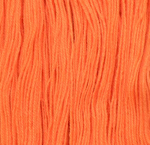 Image of M.G Enterprise Os wal Knitting Yarn 3 ply Wool, Orange 400 GMS Best Used with Knitting Needles, Crochet Needles Wool Yarn for Knitting.-J Art-F