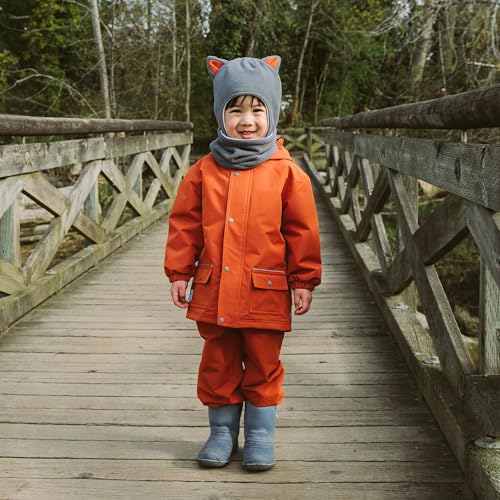 Image of JAN & JUL Waterproof Fleece Lined Rain Jacket, Raincoat for Toddlers and Kids
