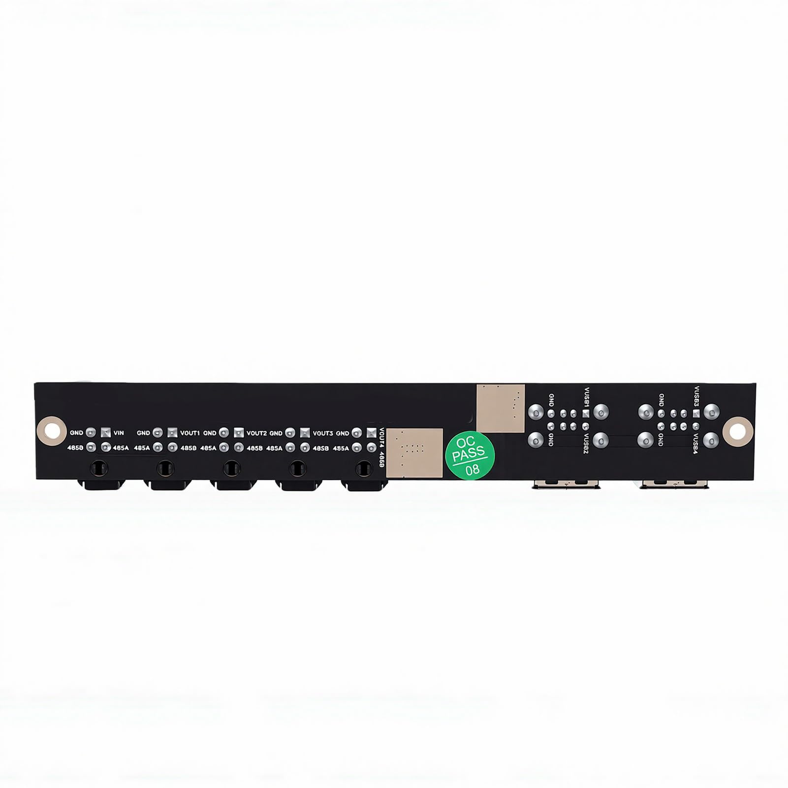 Jeffergarden Karta rozszerzeń Zasilania Drukarki 3D, Zamiennik o | Materiał PCB, 4 Porty USB A z Zabezpieczeniem Nadprądowym, 4 Złącza MX3.0 2x2Pin, kompatybilność z AMS, Konstrukcja