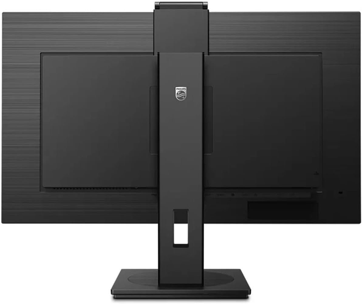 Atzekoa view of the Philips 329P1H monitor showing various input ports and the stand attachment.