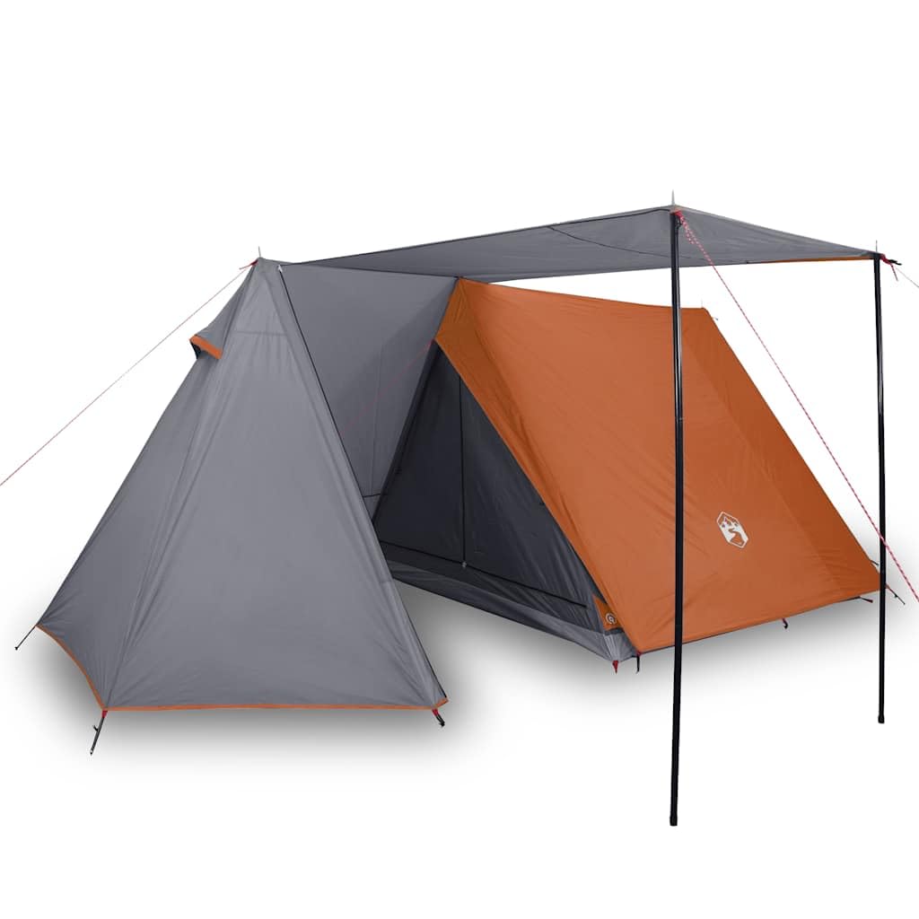 Genérico Tienda de campaña para 3 Personas Impermeable Gris y Naranja,Deportes,Actividades al Aire Libre,Camping y Senderismo,Tiendas de campaña-94367