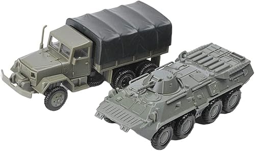 1/72スケール ミリタリーミニチュアシリーズ WWIIアメリカンM35トラック 80タンクモデル 戦車模型 ミニチュア戦車おもちゃ 知育玩具 ギフト