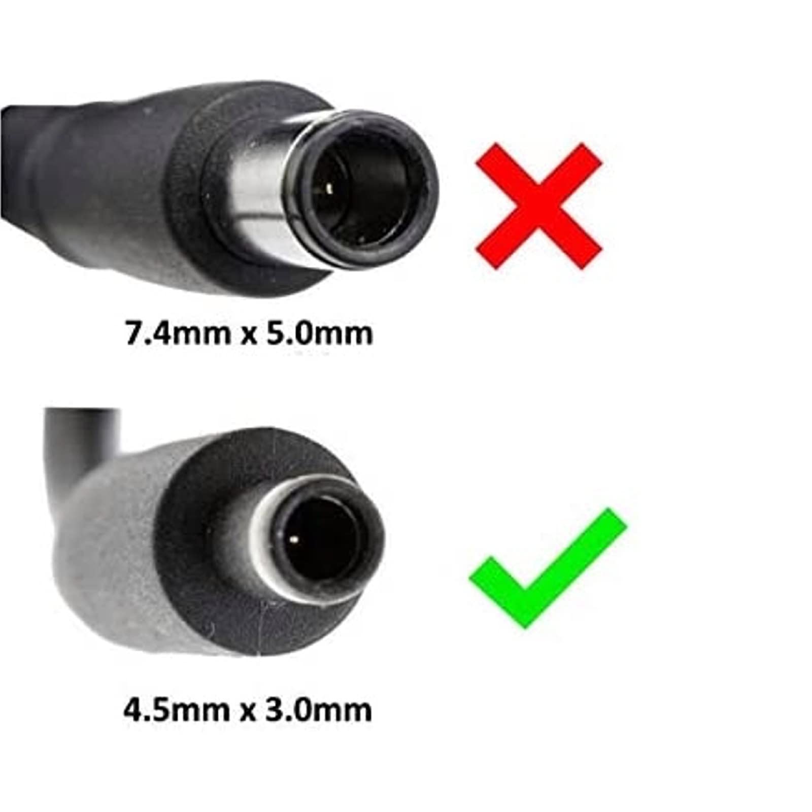 Nuevo reemplazo genuino de Dell DDXFPN2 portátil 130 W adaptador de CA cargador de alimentación con adaptador de clavija de 4,5 mm x 3,0 mm tamaño del pin PSU + cable de alimentación