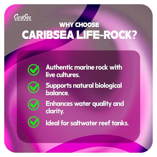 Image of CaribSea LifeRock - 20 lbs - Natural Aragonite Rock for Aquascaping, Supports Marine Tank Stability & Enhances Reef Structure