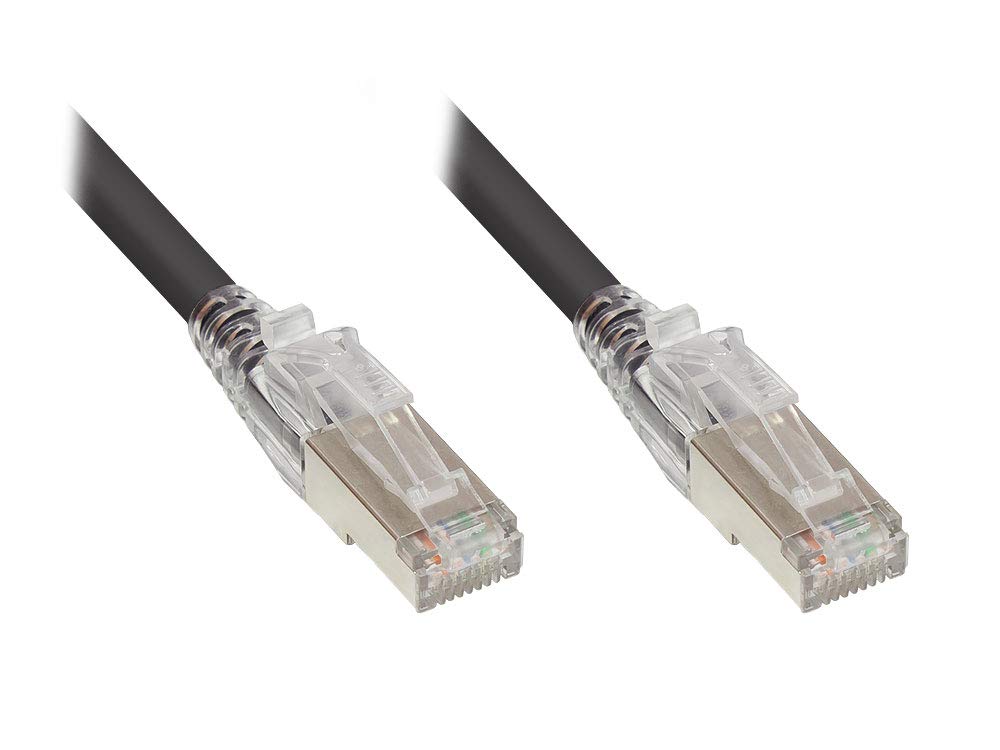 Good Connections - Cable de red (cat. 6A, 20 m, 10-GIGABIT, cobre y CU - S/FTP, PiMF - 500 MHz), color negro