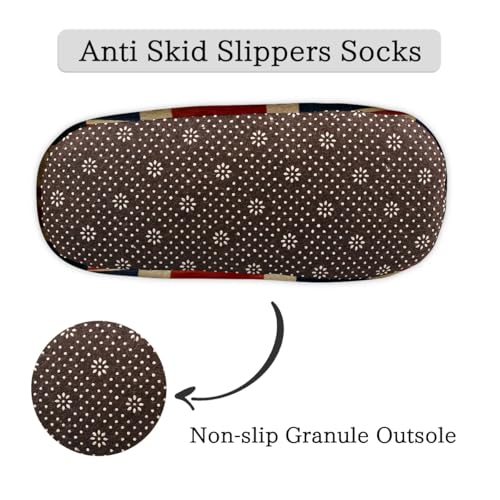 Britain Flag House Slippers for Women Men, British Flag Fuzzy Soft Cozy Non Slip Slipper Socks4