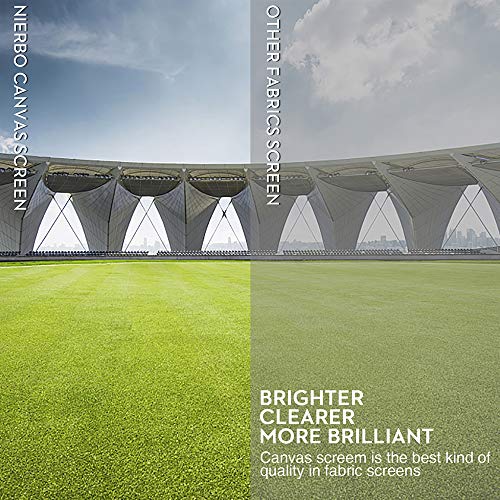 Nierbo 200 Inch Large Huge Projector Screen Big 16:9 3D Movie Screen Of Canvas Material Projection Screen Hd For Outdoor Indoor Home Theater Church With A Black Projector Bag Not Include Mount #TOP3