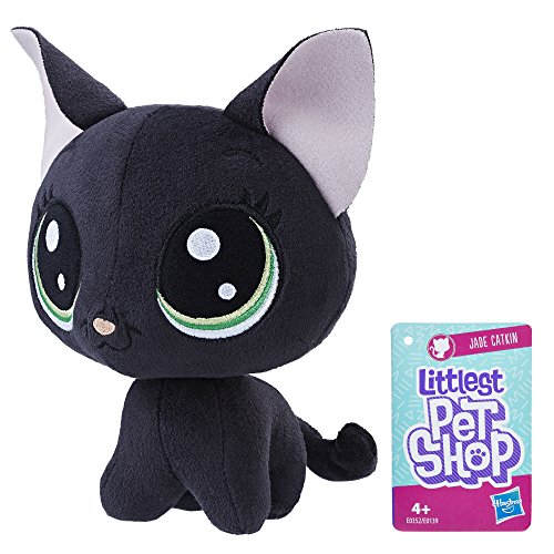 Littlest Petshop- Peluche avec Tête Qui Dodeline Jade Catkin 15 cm, E0352