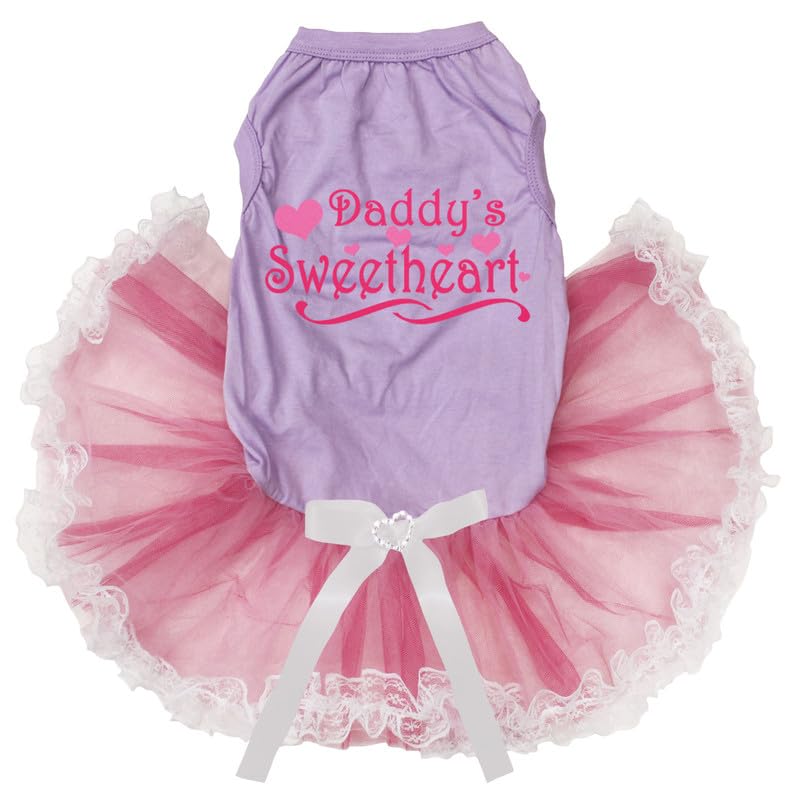Robe pour chien lavande rose vêtement été petit chien dentelle XS