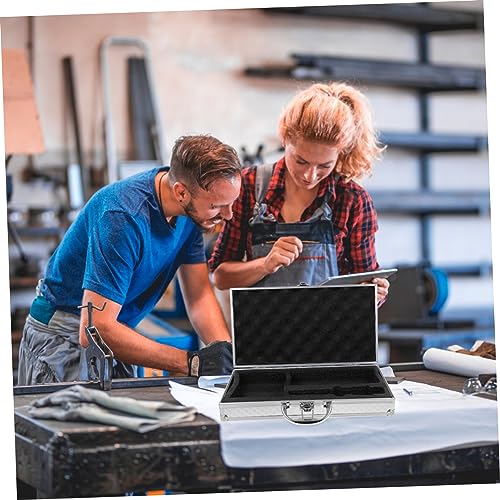 Small Aluminum Tool Box Portable Metal Case for Men Locking Heavy Duty Flight Briefcase4