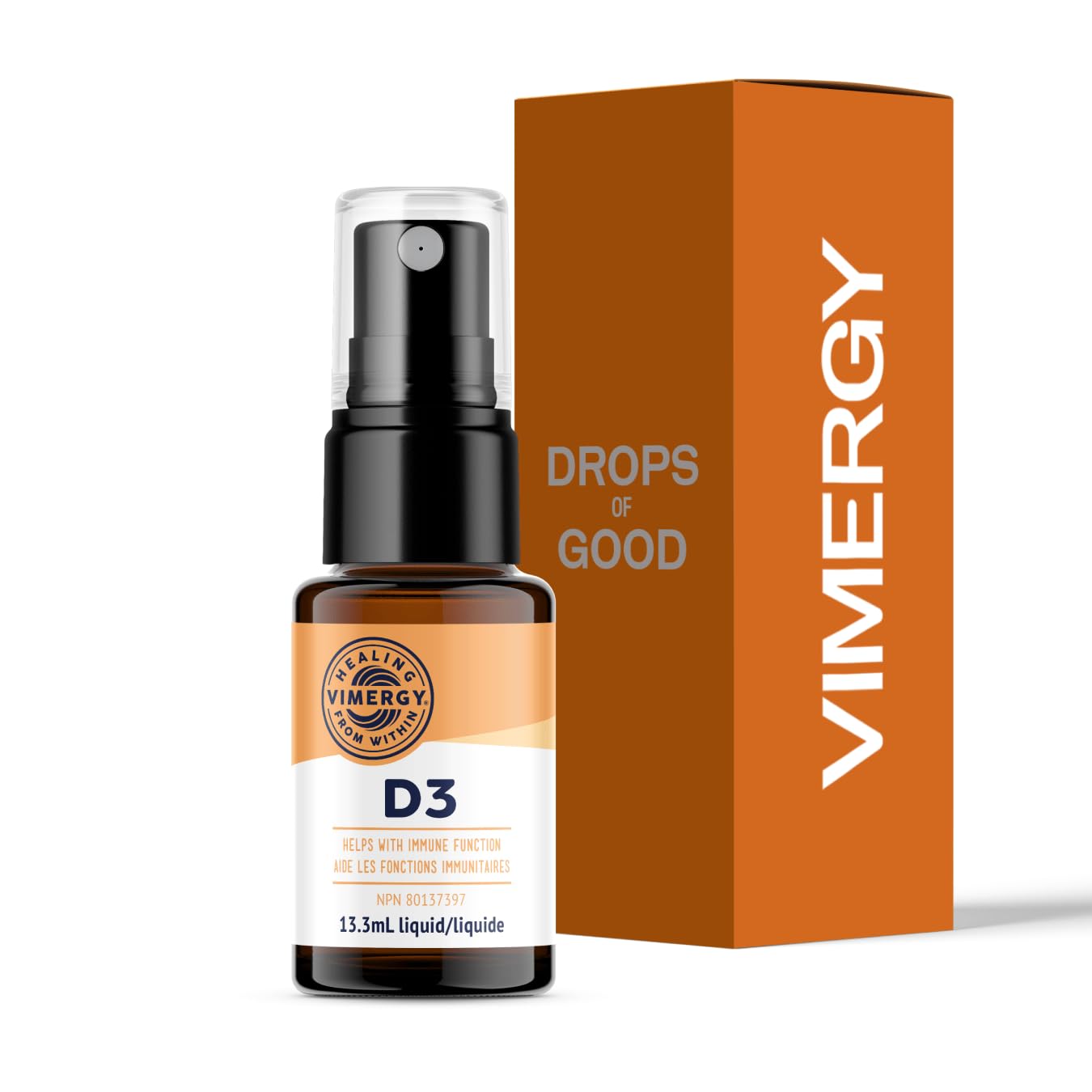 Vimergy Vegan D3 – Benefits Immune Function* – USDA Certified Organic, Vegan, Gluten-Free – 1000IU/Servings, 96 Servings