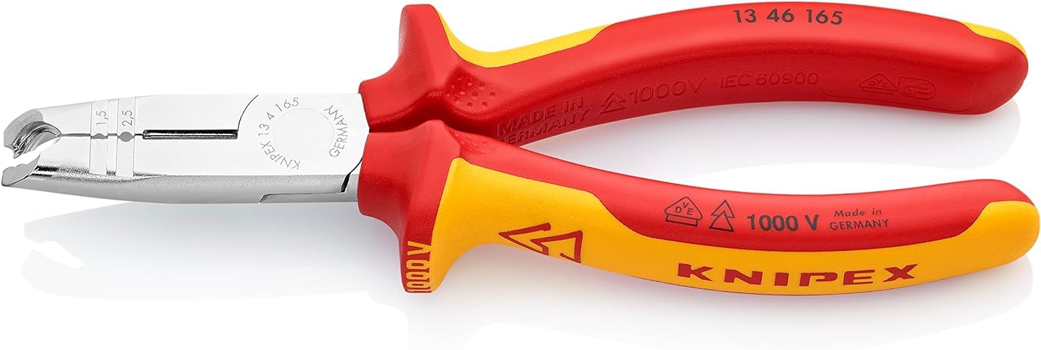 KNIPEX Abmantelungszange isoliert VDE 165 mm 13 46 165