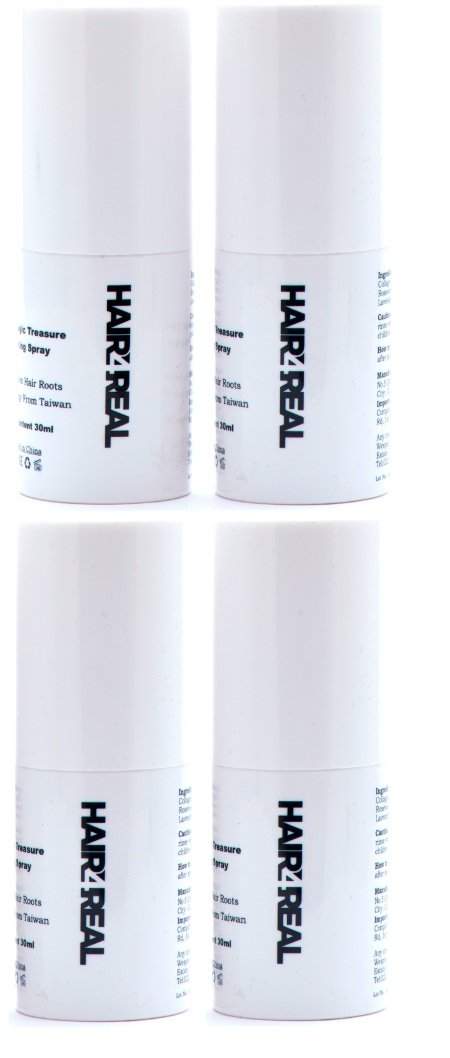 Hair4Real Hair Locking Spray, Transparent, 30 ml (Pack of 4)