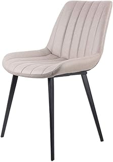 YUMUO Silla de Comedor de diseño Moderno, sillones Retro, Patas de Hierro Premuim y Silla de tulipán Lorenzo Tulip de Cuero PU