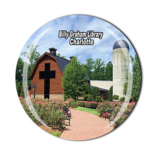 Imán decorativo Billy Graham Library Charlotte USA redondo miniatura 1