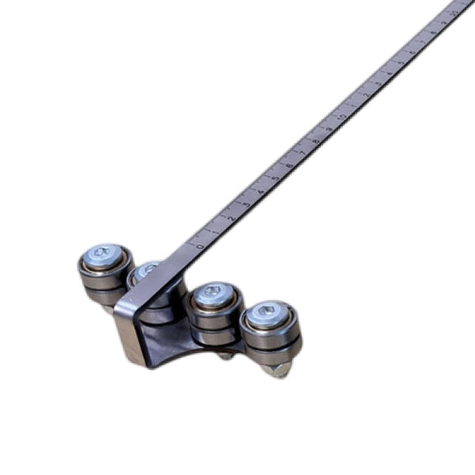 KESOTO Guida per con righello di profondità, accessorio robusto in metallo per lavori di falegnameria, posizionamento, taglio, rifilatura e fresatura, Style N