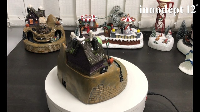 Amazon.com: innodept12 Animated Halloween Train Village with