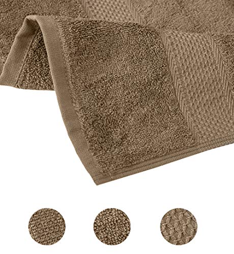 Pleasant Home Bath Towels Set - 4 Pack – 32” X 55” | Large Bath Towels | 100% Cotton | 500 Gsm | Lightweight, Soft, Absorbent, Durable Towels For Bathroom | Mocha #TOP3