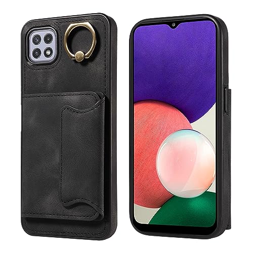 Coque Samsung Galaxy A22 5G étui portefeuille cuir pour éviter les vitres brisées et perdre ses cartes