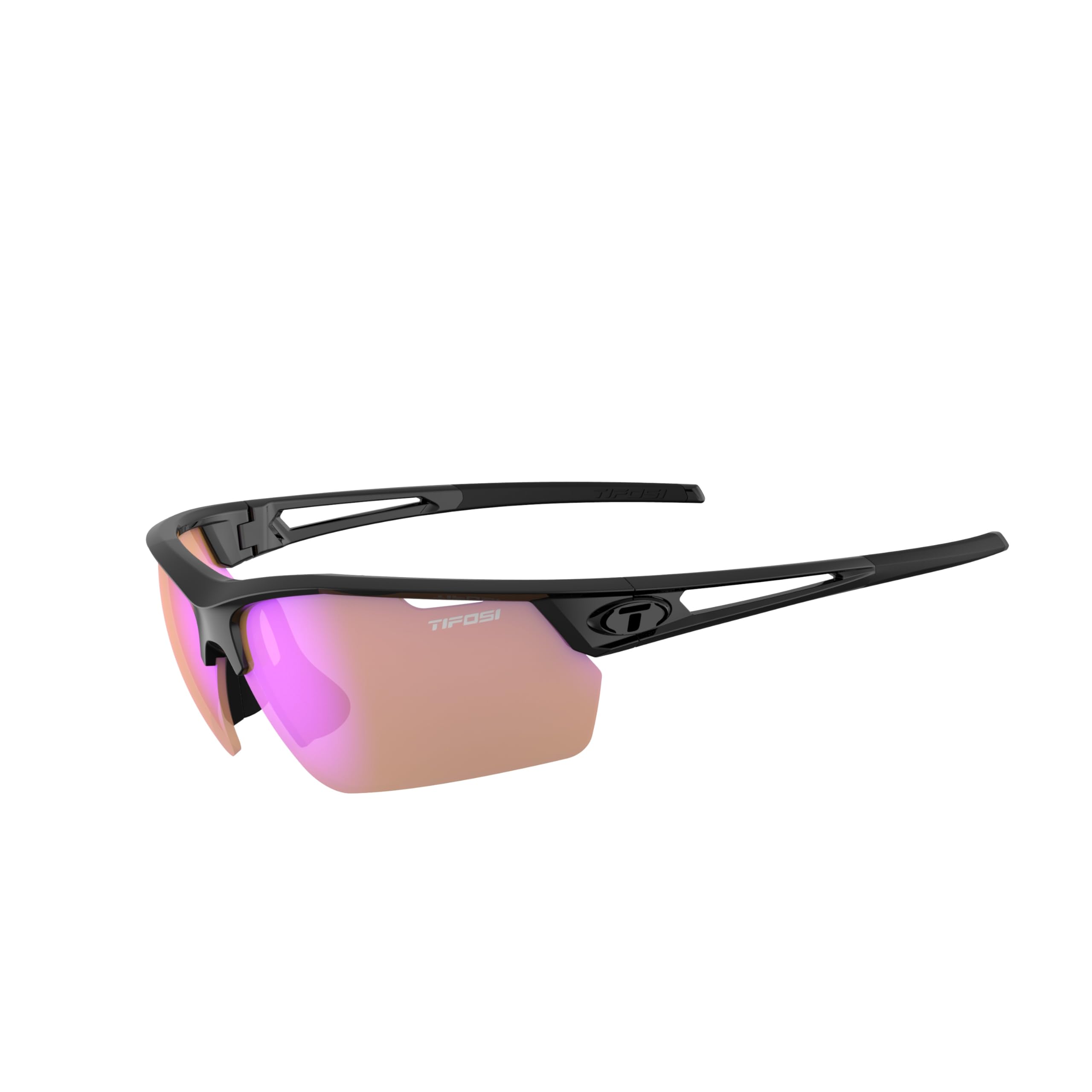 Tifosi Navar FC Half-Frame Sunglasses - Golf, Running, Pickleball & Tennis | 100% UVA/UVB, shatterproof polycarbonate. Full-coverage half-frame, hydrophilic nose pads. For golf, running & tennis.