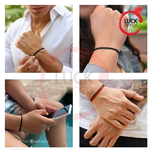 سوار حبل قابل للتعديل من النايلون بالشمع للرجال والنساء - سلسلة جلدية مقلدة للجنسين البالغين مقاومة للماء، مجوهرات لركوب الامواج للاولاد والبنات هدية الصداقة من لاك سترينغز - قياس واحد، واكس ونايلون،