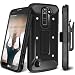 LG K7 Case / LG Tribute 5 Case, Evocel [Explorer Series] Premium Hybrid Protector [Dual Layer][Belt Swivel Clip] For LG K7 / LG Tribute 5, Black (EVO-LGK7-ZZ01)
