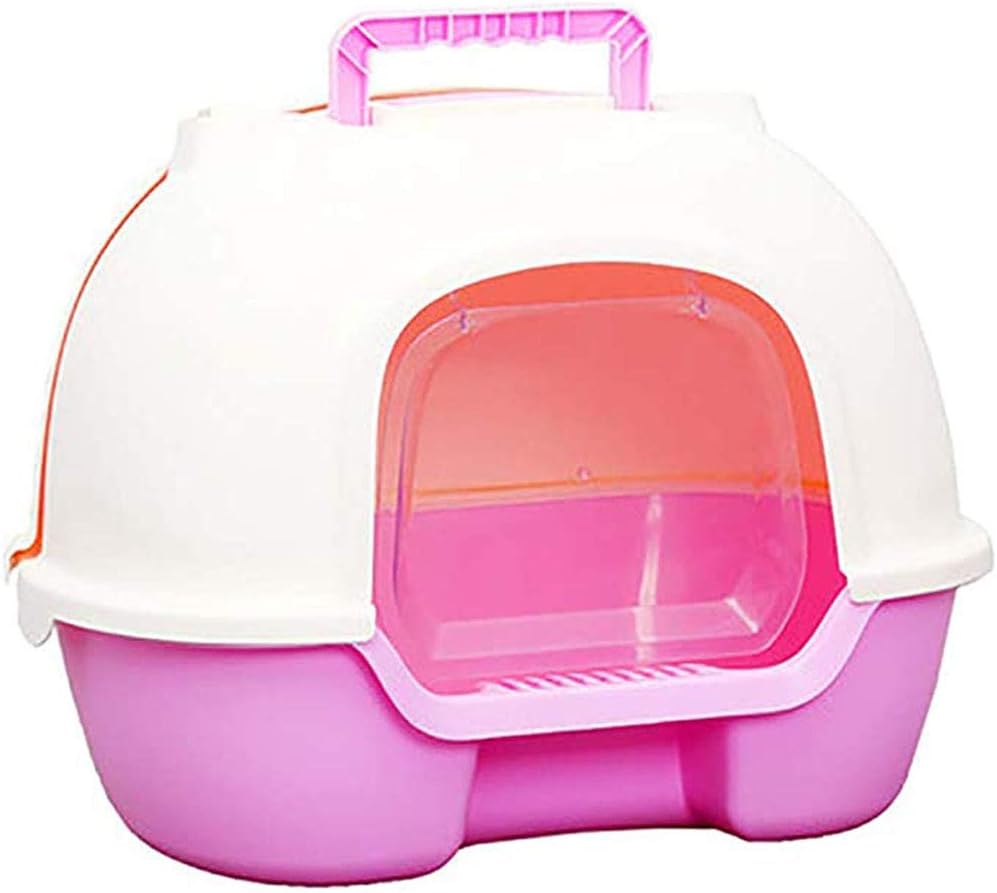 Cat Litter Boxes for Large Cats, Reduces Litter Tracking Self Cleaning Litter Box, High Sided Litter Box