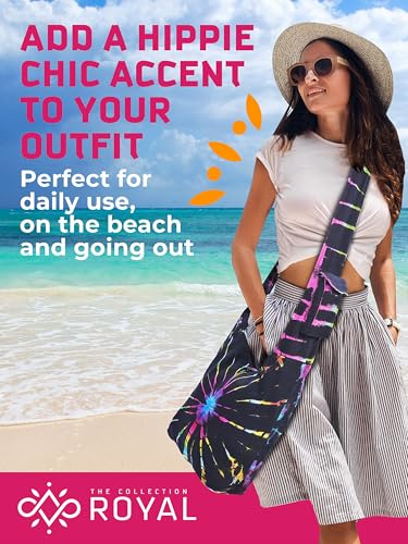 Image of THE COLLECTION ROYAL Hobo Crossbody Bags for Women, Boho Purse, Boho Bag | Hippie Bag, Indie Tote Bag, Cloth Purse for Women
