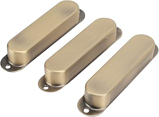 Kadimendium Guitar Pickup Pad, Noise Reduction Easy Installation Copper Electric Guitar Single Coil Pickup Cover Durable for DIY(Cyan Bronze)