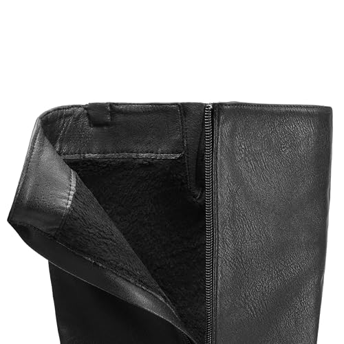 DREAM PAIRS Women's Knee High Riding Boots Wide Calf4