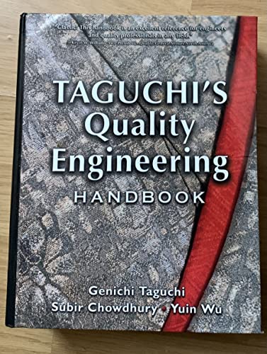 Taguchi's Quality Engineering Handbook Taguchi's Quality Engineering Handbook