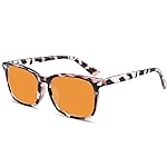 WINTOO Blue Light Glasses for Woman Men | 99% Blue Light Blocking Glasses | Computer Glassess | Night Driving | Gaming | TV Phone Screen Reader Square Frame | Anti Eyestrain & UV Glare Protection