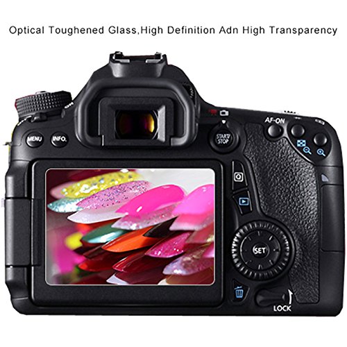 Debous Screen Protector Compatible With Fujifilm Fuji X-T3 X70 Xt3 Leica M10 Leica Sl Type 601 Nikon J4 J5 Panasnic Lx9 Lx10 G8 G7,Anti-Scratch 9H Hard Clear Optical Tempered Glass Sheet (2Pcs) #TOP2
