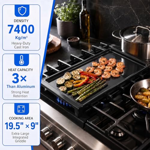 Upgraded WB31X24738 Ceramic Nonstick Griddle Pan for GE Stove by Replizo - Used condition - Image 4
