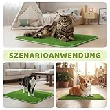Hundetoilette, Hundetoilette Balkon, Kunstrasen Balkon Wetterfest, Rasenteppich, Waschbar Hundetoilette Hunde Welpenklo Leicht Reinigen Trainingsunterlagen Mit Kunstrasen FüR Balkon Zuhause Wohnung 