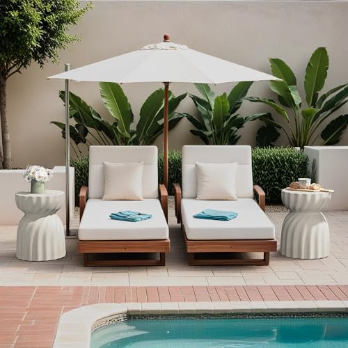 Sunbury Outdoor Side Table, 14 Inch Outdoor Accent End Table, Patio Side Tables, Outdoor Coffee Tables, Garden Stool And Plant Stand For Patio, Garden, Living Room thumb #2
