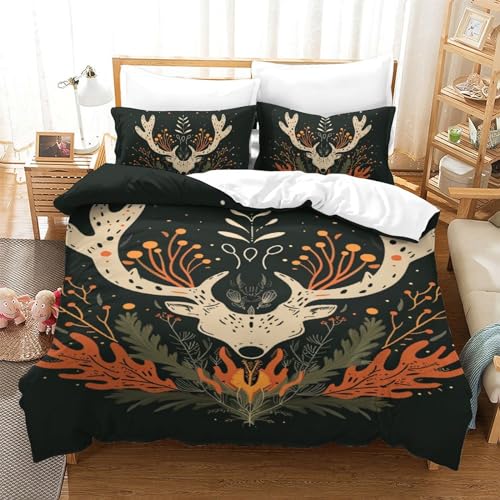Housse de couette cerf 3D 140x200 microfibra avec taie - 2