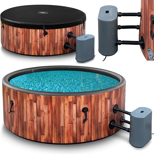 COIL Vasca idromassaggio da giardino per esterni, impermeabile, per esterni, gonfiabile, per 6...