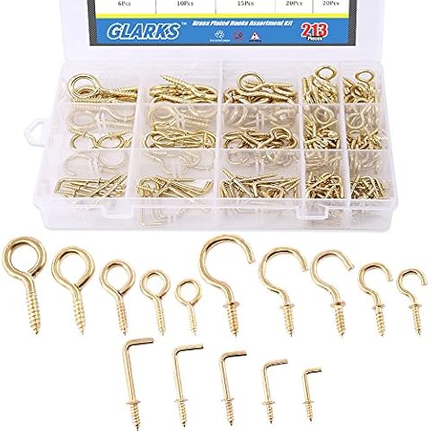 GLARKS 213-Pieces Assortment Kit for Hanging Cover