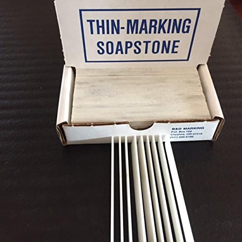 T-120 Thin Marking Soapstone Sticks - 1/32" Professional Grade - Box of 120 Pieces (Holder Sold Separately)
