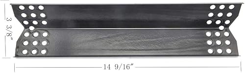 Miniatura 2 de Replace parts Placa de calor de acero porcelánico, repuesto para los modelos Grill Master 720-0697, 720-0737, Nexgrill 720-0830H, 720-0783E de